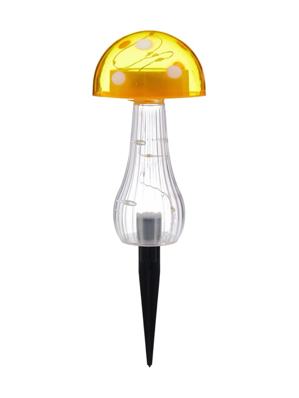 Yellow Mushroom Solar Garden Accent Light
